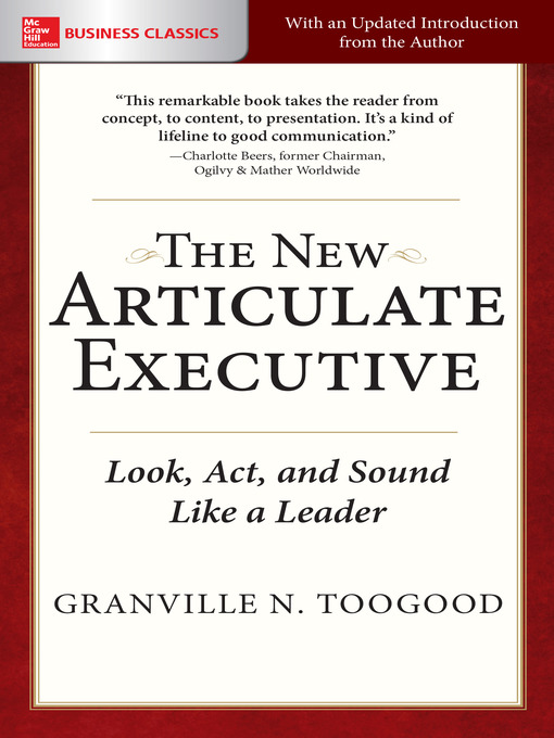 Title details for The New Articulate Executive by Granville N. Toogood - Available